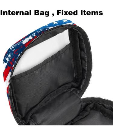 Shop Portable Women's Binding-Up Bags & Menstrual Cup Pockets - Stylish Bags for Teens | Antique USA Flag Design - Buy Online on GoSupps.com