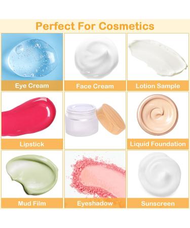 Buy Piwosgol 8-Piece Glass Jars Set - 30ml & 50ml Empty Cans for Cosmetics Creams & Lip Balms - Wooden Lid Clear Matted Pots - International Shipping Available - Buy Online on GoSupps.com