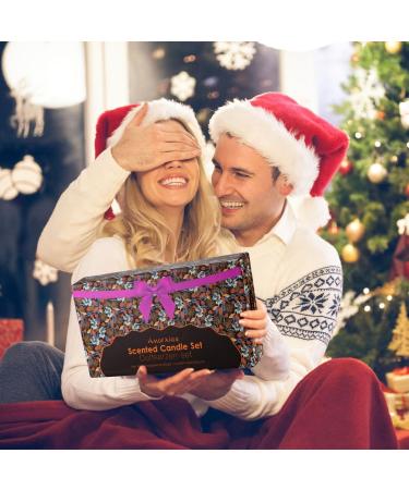 Fragrance Candles Gift Set for Women | 8x60g Nature Soy Wax Candles | Relaxing Perfume for Mom | Perfect for Mother's Day Christmas & Birthdays | 120h Burn Time - Buy Online on GoSupps.com