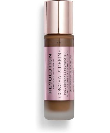 Revolution Beauty Ltd Revolution Conceal & Define Foundation Full Coverage LongLasting Matte Finish Vegan & CrueltyFree 23ml F15 - Buy Online on GoSupps.com