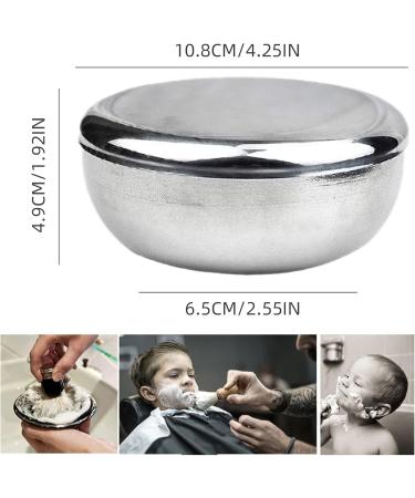 Stainless Steel Epilier Shaving Soap Peel - Natural Men s Razor Tool | Silver | Perfect for Cleaning Foam - Buy Online on GoSupps.com