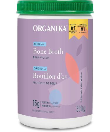 Organika Bone Broth Beef Original 300 G | Organika Electrolytes + Enhanced Collagen (Strawberry Peach) 360 gram Beef Packaged Soup And Stew+Electrolytes +Collagen - Buy Online on GoSupps.com