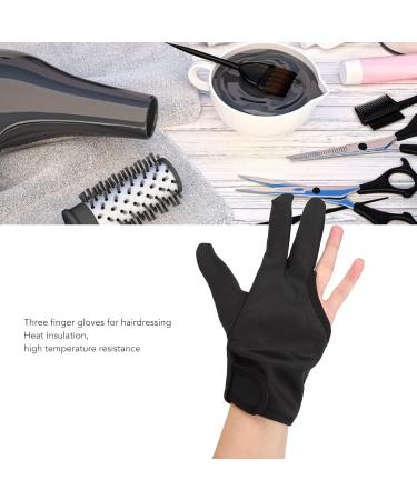 ZJchao Heat Resistant Gloves for Hair Styling - 2Pcs Insulated 3 Finger Mittens for Curling & Perming - Essential Hairdressing Tools - Buy Online on GoSupps.com