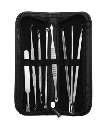 Latwne Professional Black head Remover Tool Kit Stainless Steel Blackhead Acne Comedone Pimple Blemish Extractor Beauty Tool