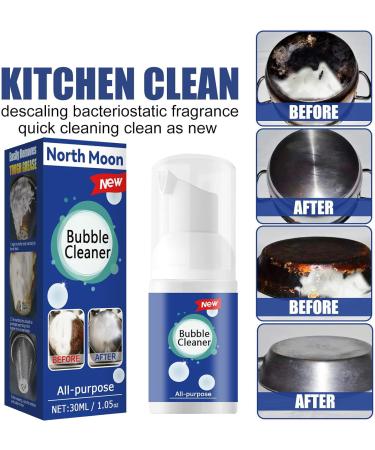 Bubble Cleaner Foam Spray Simple & Powerful Kitchen Degreaser All Purpose Kitchen Bubble Cleaner Limescale Remover Strong Stain Removing Fat & Oil Foam Cleaner for Kitchen Oven Stove Grill(2PCS) 15 g (Pack of 2) - Buy Online on GoSupps.com