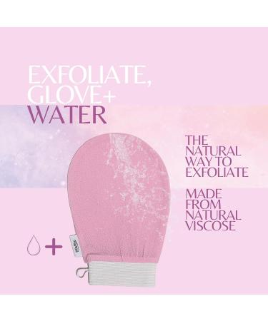 BfefBo Body Exfoliating Glove KESSA Pink & Purple 2 PACK Bath & Shower Mitt Body scrub Exfoliator Plant based Targets keratosis pilaris Plastic free (Pink) Pink Purple - Buy Online on GoSupps.com