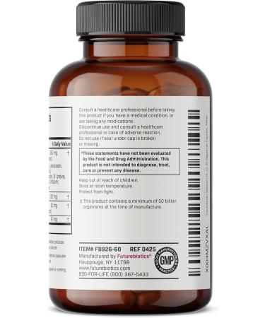 Futurebiotics Women's Probiotic 50 Billion CFU + Prebiotic with Cranberry & D-Mannose Digestion Immune and Urinary Tract Support Non-GMO 60 Vegetarian Capsules - Buy Online on GoSupps.com