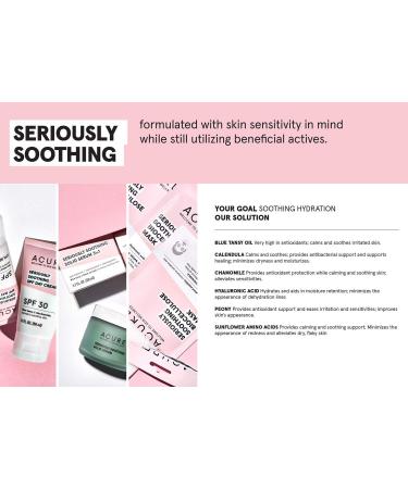 ACURE Seriously Soothing Cleansing Cream | Vegan Formula for Dry & Sensitive Skin | Peony Extract & Chamomile | 4 Fl Oz - Buy Online on GoSupps.com