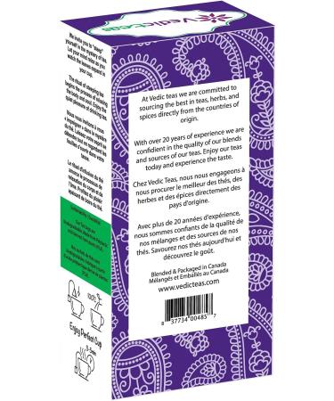 Vedic Teas Spicy Chai Indian Masala Chai Chai Tea Chai Latte Natural Ingredients Pyramid Tea Bags 20/Box - Buy Online on GoSupps.com