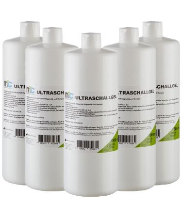 Medicalcorner24 ultrasound gel sonography gel contact gel transmission gel conductive gel 5 x 1 liter 5 x 1 000 ml