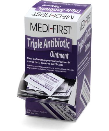 Medique 22335 Triple Antibiotic Ointment .5g - 144 Per Box | Antibacterial First Aid Treatment - Buy Online on GoSupps.com