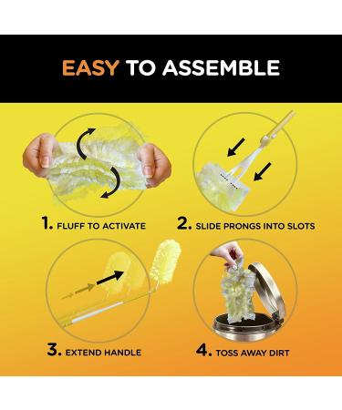 Swiffer Dusters Heavy Duty Extender Handle Starter Kit - 12 Dusters Included - Buy Online on GoSupps.com
