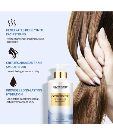 Neutriherbs Hair Conditioner for Dry Frizzy Hair | Smoothing & Nourishing with Argan Sweet Almond & Avocado Oil | 16.9 Fl Oz - International Shipping Available - Buy Online on GoSupps.com
