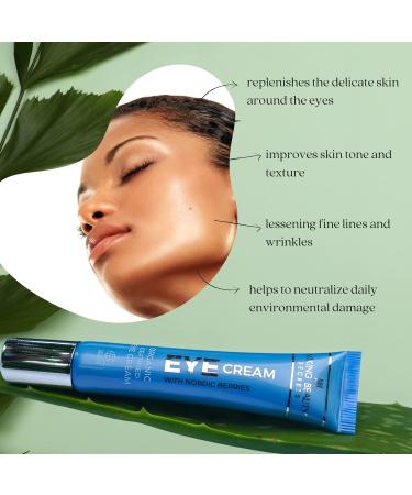 Hydrating Eye Cream with Hyaluronic Acid & Nordic Berries | Reduce Dark Circles & Fine Lines - Buy Online on GoSupps.com
