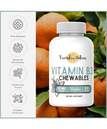Revitalize Wellness Bundle | Fine Powder Vitamin C 454 Servings and Vitamin B3 Chewables (Vanilla) 300 Servings - Buy Online on GoSupps.com