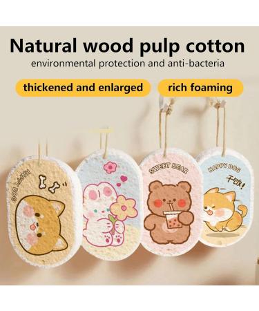 Wood Pulp Kitchen Sponge Compressed Wood Pulp Cotton Dishwashing Sponge - Kitchen Compressed Wood Pulp Sponge Multifunctional Cartoon Cleaning Sponge Thicken Compressed Dish Sponges - Buy Online on GoSupps.com
