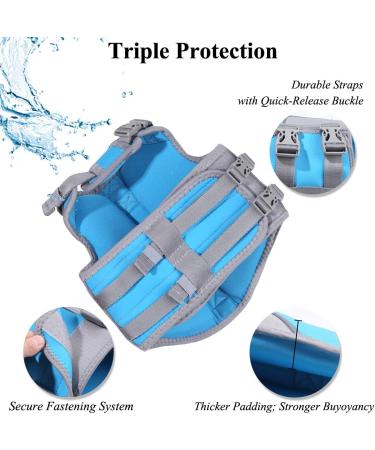 Vivaglory Sporty Dog Vest - Durable Neoprene Pet Security Vest with Velcro XS (43-51cm Chest) - Comfortable & Stylish Rescue Gear in Blue - Buy Online on GoSupps.com