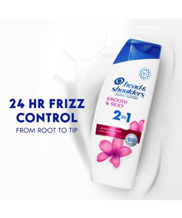 Head and Shoulders 2 in 1 Dandruff Shampoo & Conditioner - Anti-Dandruff Treatment Smooth & Silky Paraben Free 12.5 oz - Buy Internationally - Buy Online on GoSupps.com