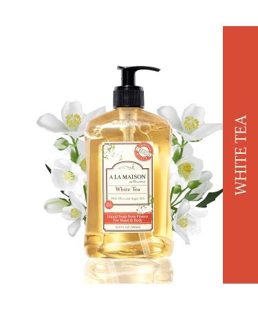 A LA MAISON White Tea Liquid Hand Soap - Triple French Milled Natural Moisturizing Soap (3 Pack 16.9 oz) - White Tea 16.9 Fl Oz (Pack of 3) - Buy Online on GoSupps.com