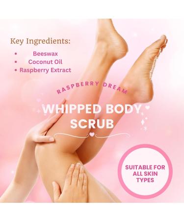 Bee-Youtiful Beauties Raspberry Dream Whipped Body Scrub | All-Natural Ingredients Gently Exfoliates to Reveal Healthy Skin | Raspberry Body Scrub for All Skin Types - 2 OZ - Buy Online on GoSupps.com