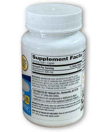 Magnesium for Constipation- 500mg Citrate 55 caplets Digestive Support Laxative (Pack of 2) Boxed by Fusion Shop Store - Buy Online on GoSupps.com