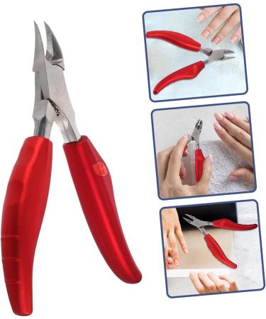 VINTORKY Folding Hawk Mouth Pliers Practical Toenail Clipper Cuticle Pusher Portable Nail Clipper para U as Ingrown Toenail Clipper Clippers Red Heavy Handle Rubber and Plastic - Buy Online on GoSupps.com