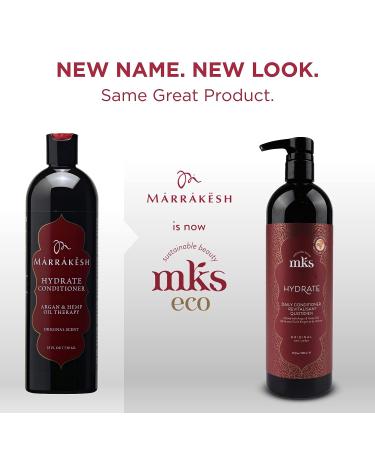 MKS Eco Hydrate Conditioner - 25 fl oz - Nourishing Hair Care with Moroccan Argan Oil & Hemp Seed Oil - Vegan & Cruelty Free - Buy Online on GoSupps.com