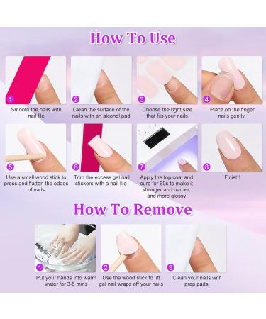Buy 22 STK Self-Adhesive Gel Nail Stickers - Long-Lasting UV Hardening Nail Films | Salon Quality Red Nail Wraps for International Shipping - Buy Online on GoSupps.com