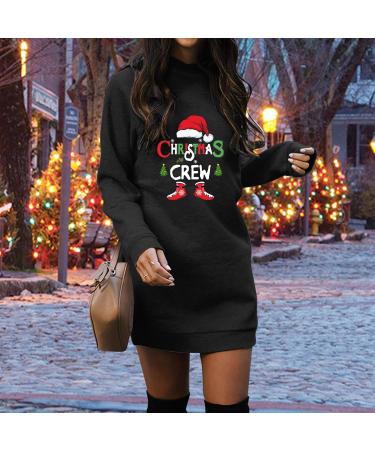 Shop Hanxiulin Women s Christmas Dress & Sweater Jacket - Sexy Party Dress Mini Sweater and Blouse - Black Perfect for Holiday Celebrations! - Buy Online on GoSupps.com