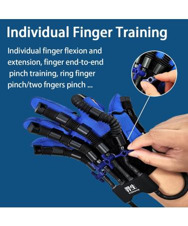 Hand Rehabilitation Robot Gloves - E10 Upgraded Model for Finger Training | Exercise Recovery Equipment for Hand Dysfunction (Right Hand Medium - Buy Online on GoSupps.com