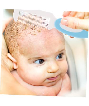 iBasenice 4 Pcs Baby Brush Set & Scalp Scrubber - Toddler & Infant Hair Care Kit | Silicone Hair Shampoo Brush & Comb for Children - Blue x2pcs 14x5cm - Buy Online on GoSupps.com