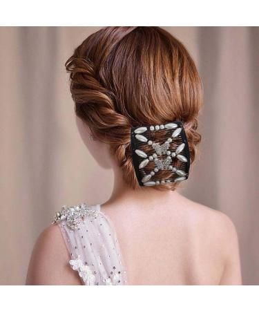 4 Pieces Magic Beads Hair Comb Hair Comb Slides Elastic Pearl Hair Combs Hair Comb for Cliping Hair Comb Elastic Beads Comb Double Clips for Women Girls Hair Accessories - Buy Online on GoSupps.com