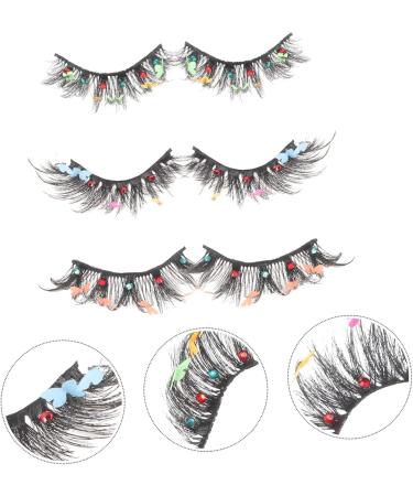 FRCOLOR 3 Pairs decor false lashes fake eyelashes fake lashes for performance women eyelashes natural false eyelashes individual false eyelashes wispy eyelashes chemical fiber make up set - Buy Online on GoSupps.com