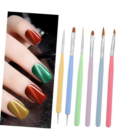 Beatifufu 1 Set Nail Pen Nail Brush Beauty Manicure Pen Brushes Manicure Art Brushes Nail Art Drawing Pen Nail Supplies Kit Nail Art Liner Brush Nail Painting Brushes Nail Kits Lotus Wood - Buy Online on GoSupps.com