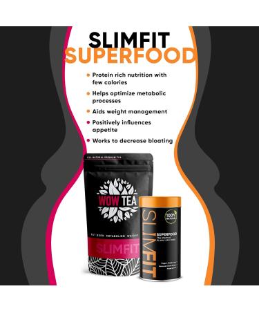 ATOP LLC WOW TEA Dual Tea & Meal Replacement Superfood Combo Weight Loss and Detox Tea 9 Superfoods Organic herbal tea with loose leaves 300g Made in EU - Buy Online on GoSupps.com