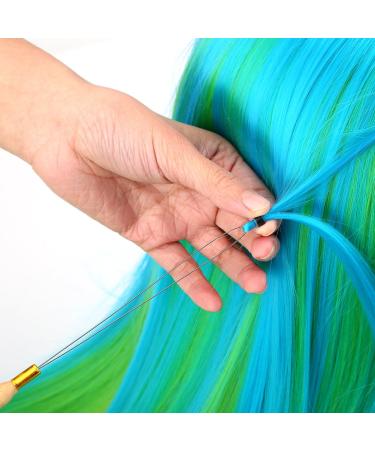 Premium Hair Extension Kit - Pliers Braiding Tools Crochet Hook & Silicone Micro Rings - Perfect for Hair Extensions & Feathers (Black) - Buy Online on GoSupps.com