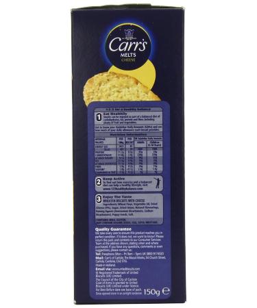 Carr's Melts Cheese 150g - Case of 12 | Buy Online Now - Buy Online on GoSupps.com