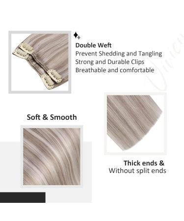 Vivien Clip-In Extensions | Real Remy Hair | Blonde & Platinum #19/60 | 55cm 7PCs 135g 22 Inch - Buy Online on GoSupps.com