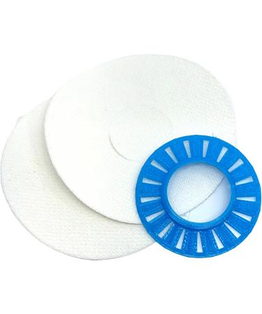 Libre Grip Shield by Deck My Diabetes - Reusable & Flexible One-Handed Patch Application for Active Freestyle Libre Users - Includes 2 Sky Blue Patches - Buy Online on GoSupps.com