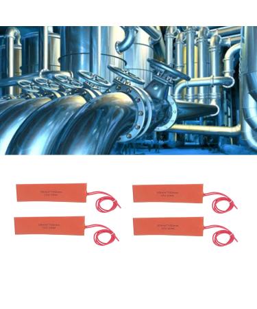 4 Pack Rubber Heating Pad - Flexible Silicone Heating Mat for Industrial Equipment - 20W 12V - Buy Online on GoSupps.com