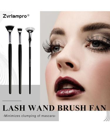3Pcs Fan Mascara Brushes for Lashes & Eyebrows - Eyelash Clumping Wand Combo - Buy Online on GoSupps.com