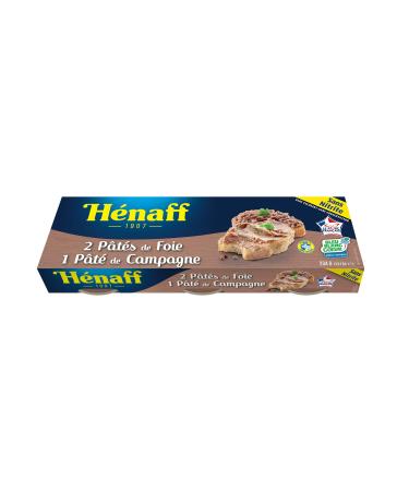 HENAFF Mixed Set of 2 Liver + 1 Campaign 3 x 78 g – Pack of 8
