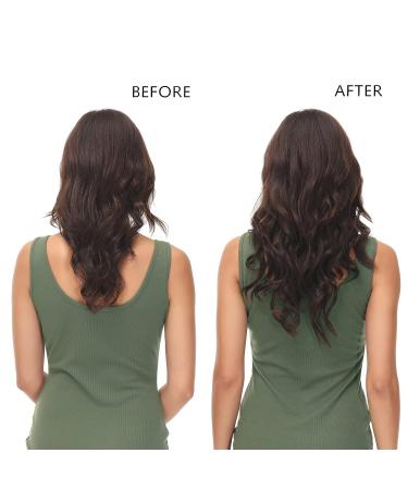 Yamel Remy Clip in Human Hair Extensions 10 Inch Dark Brown - 7Pcs 16 Clips (Pack of 1) - Buy Online on GoSupps.com