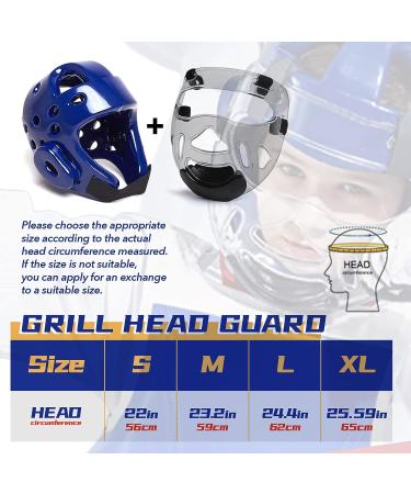 TuToing Karate Headgear with Face Shield | MMA Boxing Helmet for Adults & Kids | Taekwondo Sparring Gear (Red, Medium) - Buy Online on GoSupps.com