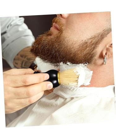 Minkissy Men's Shaving Razor Brush - Premium Beard Care Tool & Short Handle Shaving Soap Brush for Ultimate Grooming - Buy Online on GoSupps.com