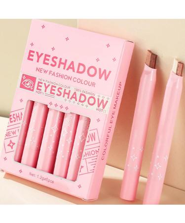 Dual Color Eyeshadow Stick Cream Eyeshadow Stick - 6Pcs Eyeshadow Stick Makeup Set | Gradient Cream Eyeshadow Stick - Buy Online on GoSupps.com
