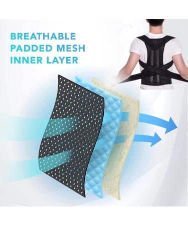 Adjustable Posture Corrector for Men and Women - XL Size | Back Brace for Shoulder Support, Hunchback Prevention, Posture Improvement, and Back Pain Relief - Buy Online on GoSupps.com