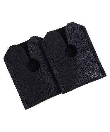 Mikinona protective cover razor 2 pieces of shaver shaver shell storage cover safety razor head cover case for shaving head safety mask headgear synthetic leather trip