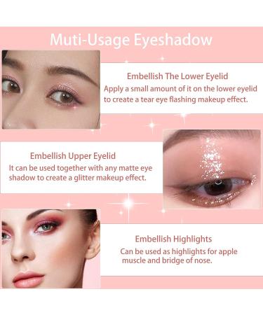 HPEVA 5Pcs Liquid Glitter Eyeshadow Set - Metallic Shimmer, Waterproof, Long Lasting | Sparkling Eye Makeup for Women & Girls - Buy Online on GoSupps.com