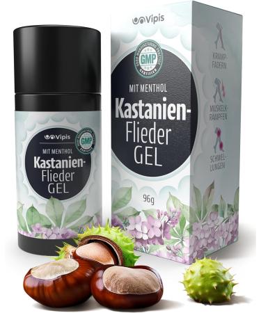 Vipis VIPIS Horse Chestnut Ointment Gel - Vein Ointment & Varicose Vein Cream with Purple & Menthol - Fast Absorbing & Cooling Cream for Spider Veins Tired & Heavy Legs Swollen Feet & Muscles